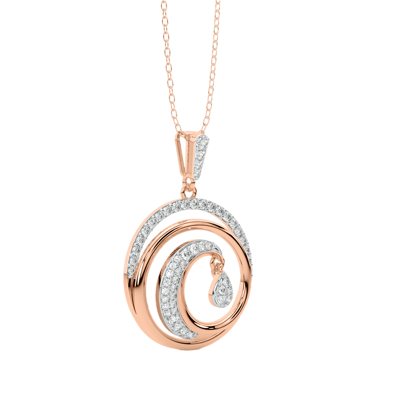 Declan Round Diamond Pendant